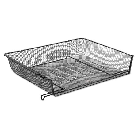 Rolodex Nestable Side Load Letter Tray, Black, Black, Metal Wire, 14.25" W, 2.75" H, 10.13" D 62555
